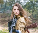 最美俄罗斯女军事迷COS《荒野行动》
